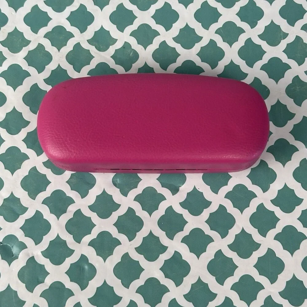 Juicy Couture Hard Sunglasses Case Clamshell Eyeglass Case‎ Hot Pink Designer